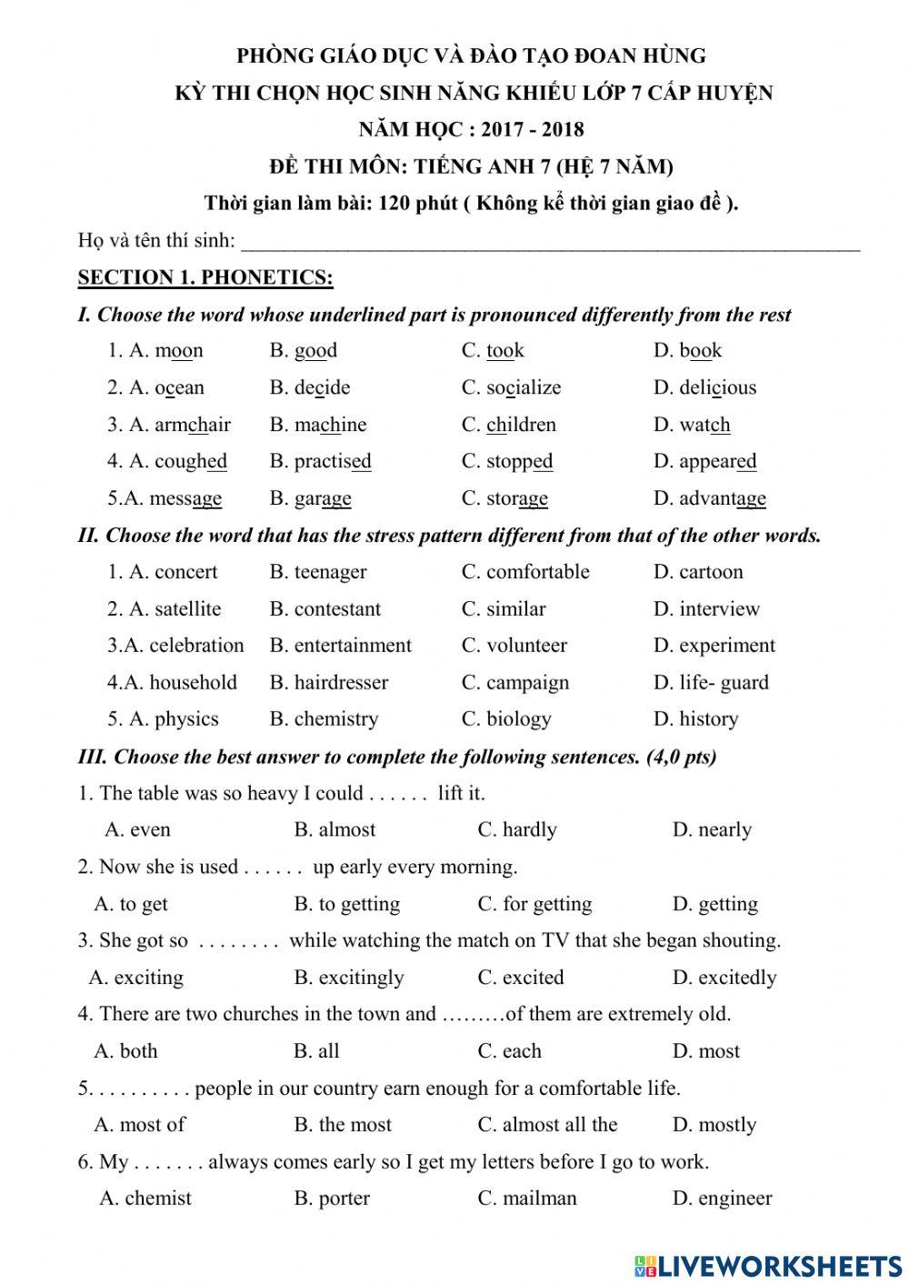 Ta7 - HSG - 4 Doan Hung 1