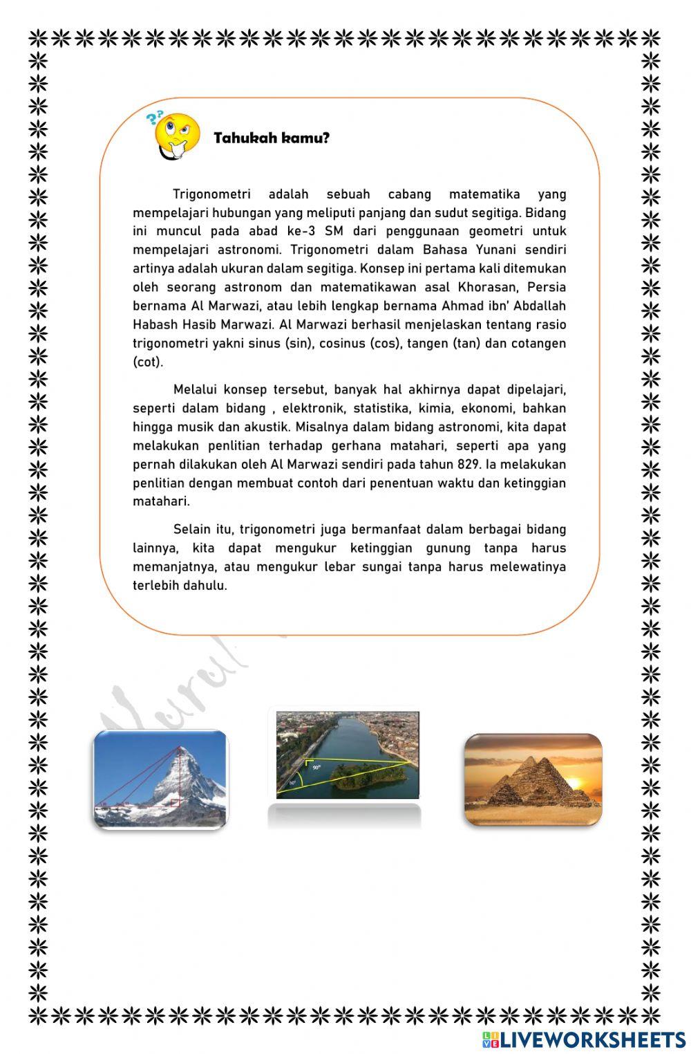 Lkpd 1 konsep dasar trigonometri