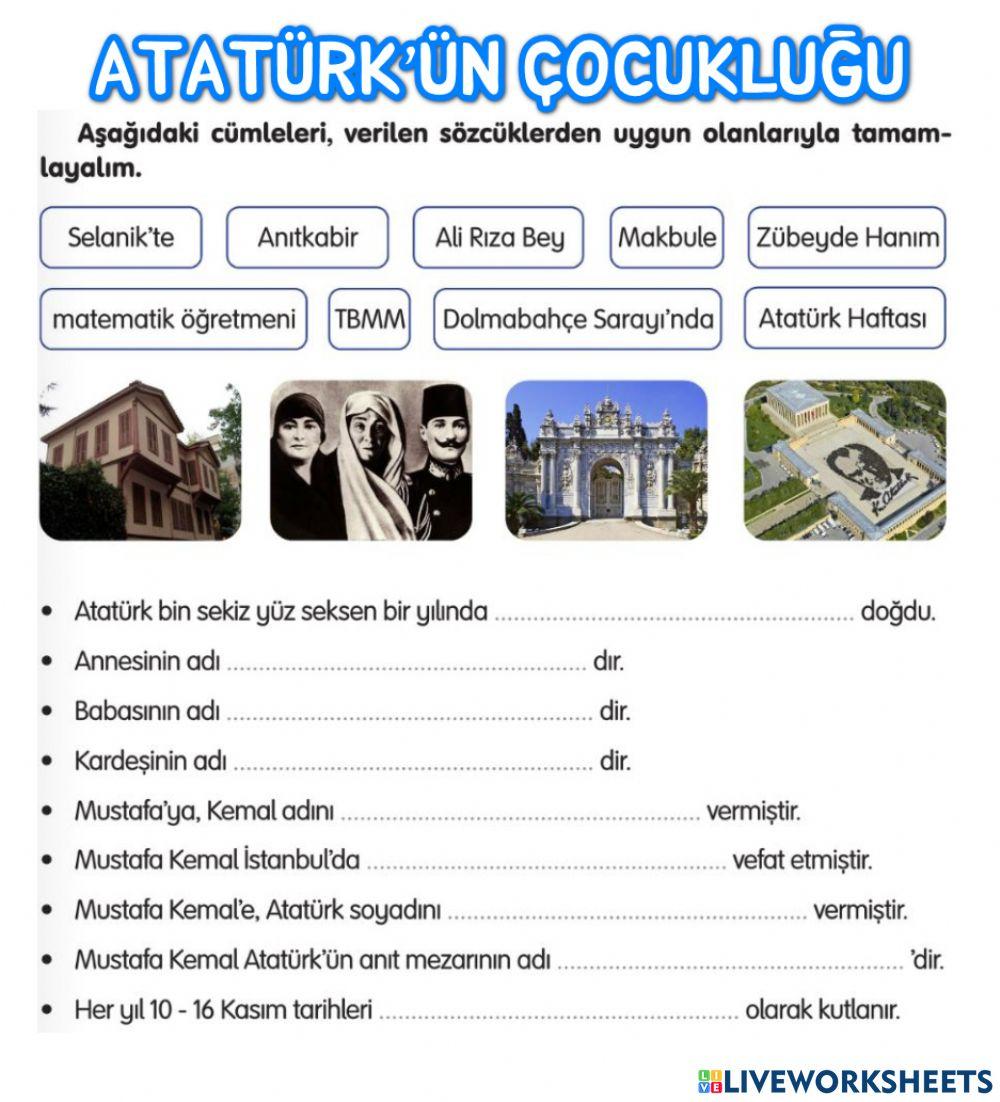 Atatürk'ün Çocukluğu