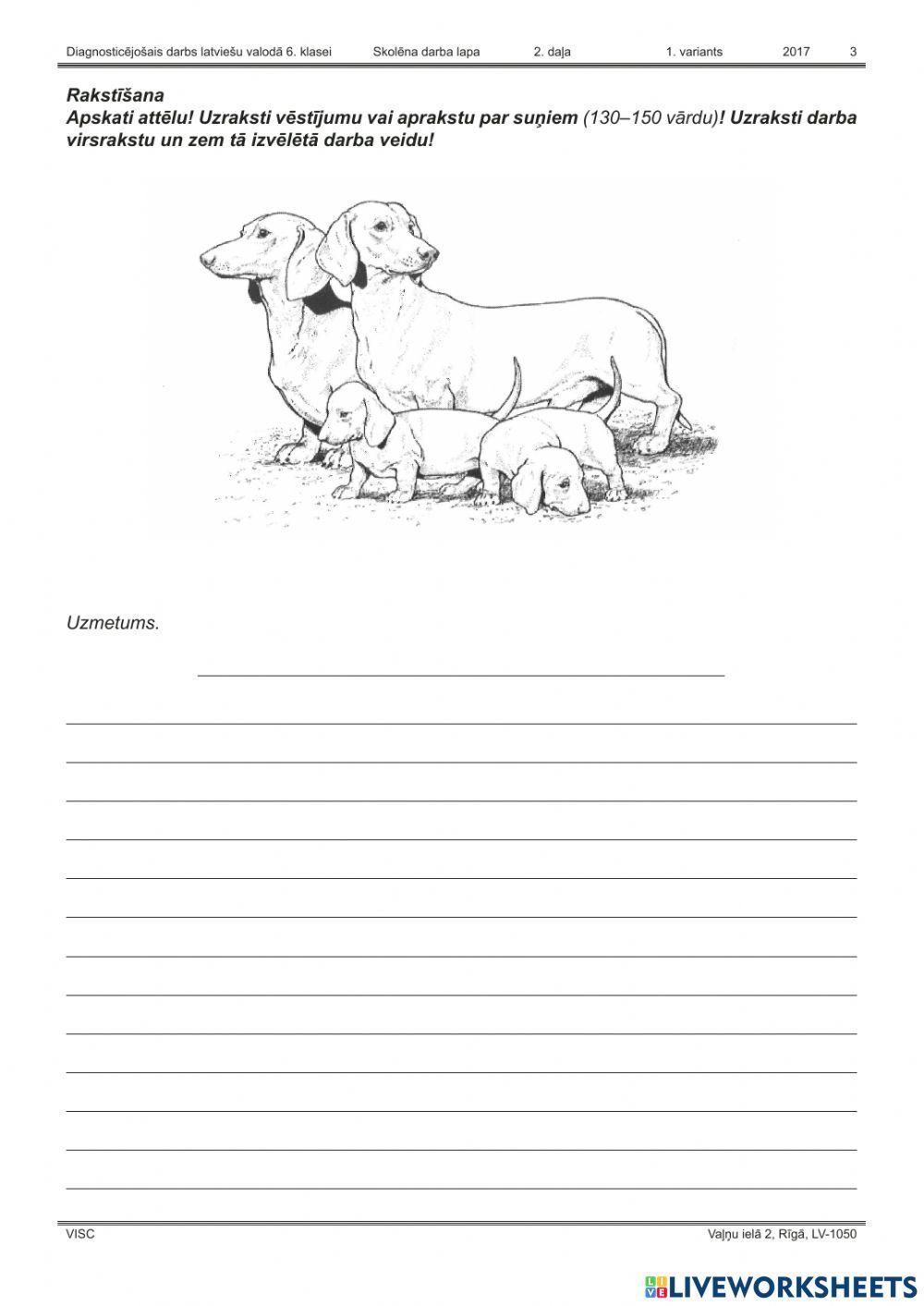 Diagnostikas darbs 2016.-2017.māc.g. Latviešu valodā