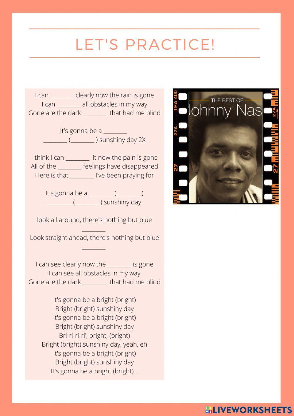 I can see clearly now