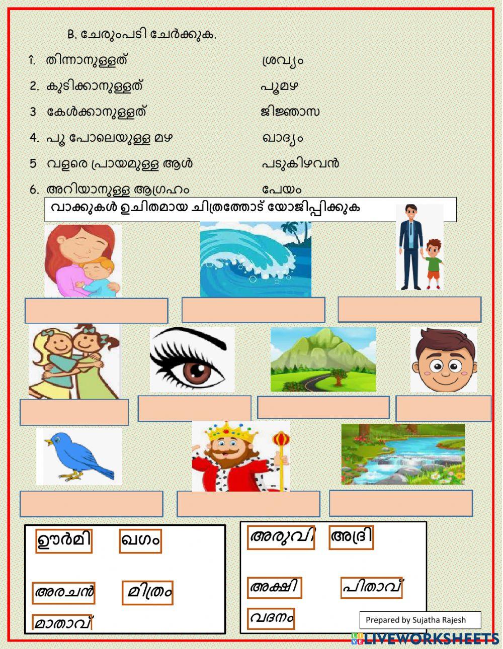 Malayalam test Suja's