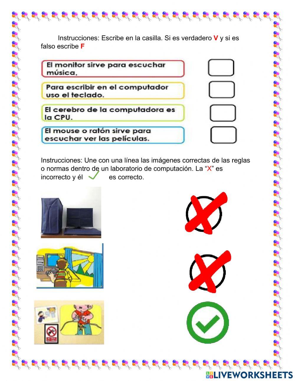 Reglas y partes de la compu