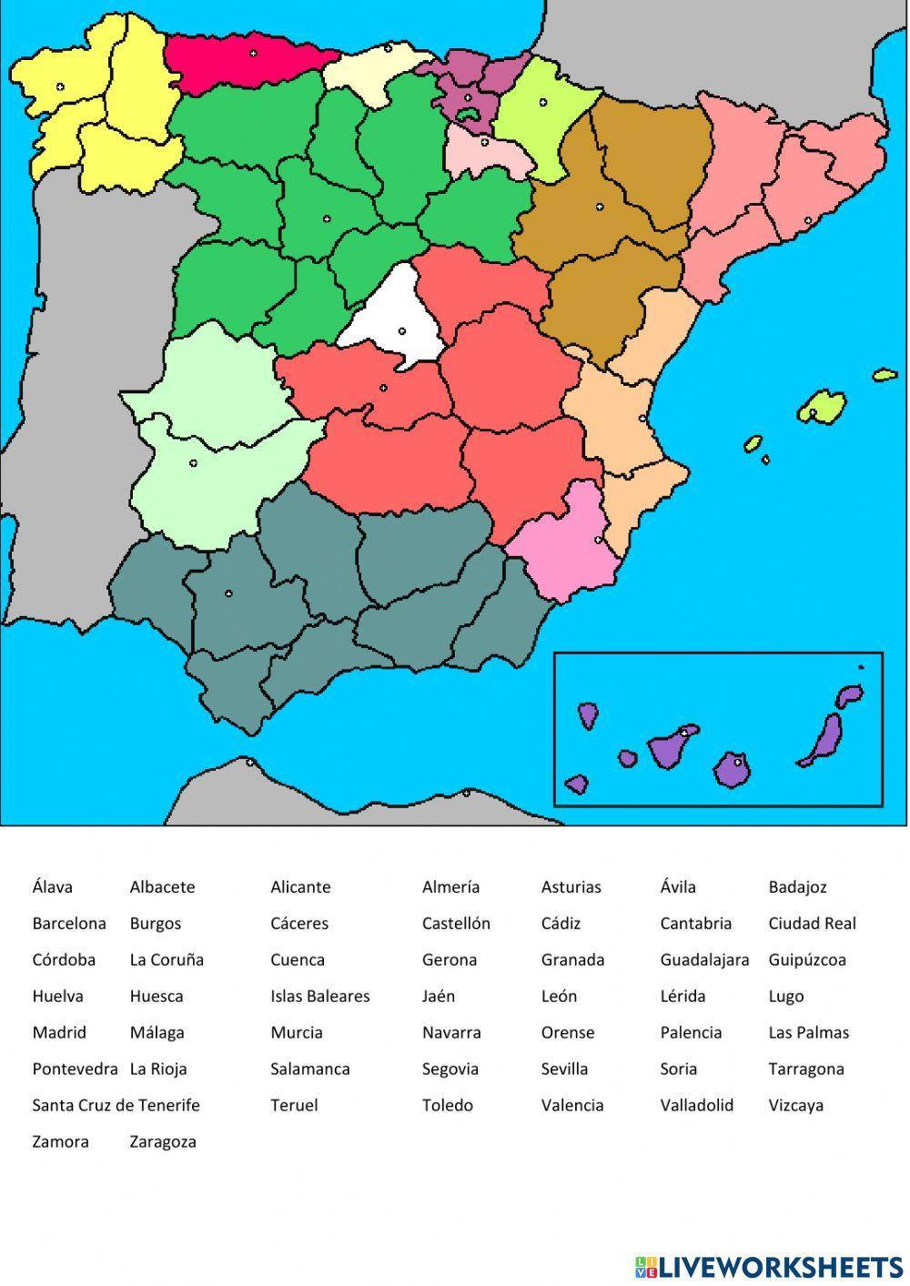 Mapa provincias