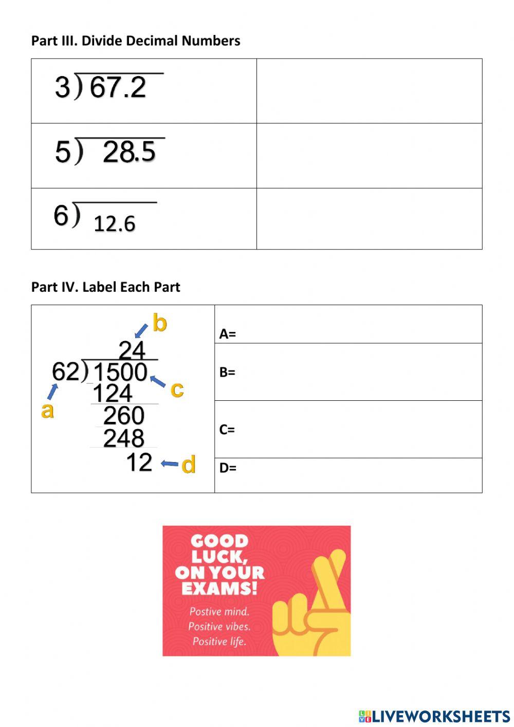 5th III Quarter Exam