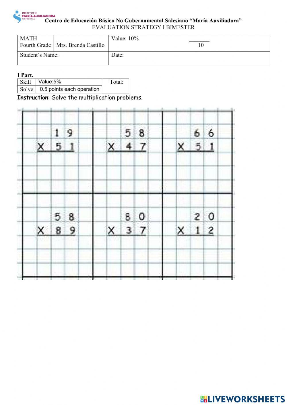 math-evaluation-b12-online-exercise-for-live-worksheets