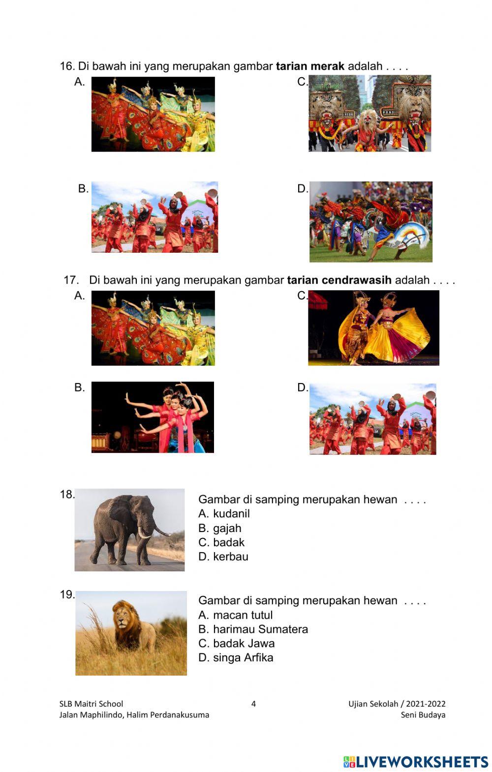 US Seni Budaya SMALB Maitri School