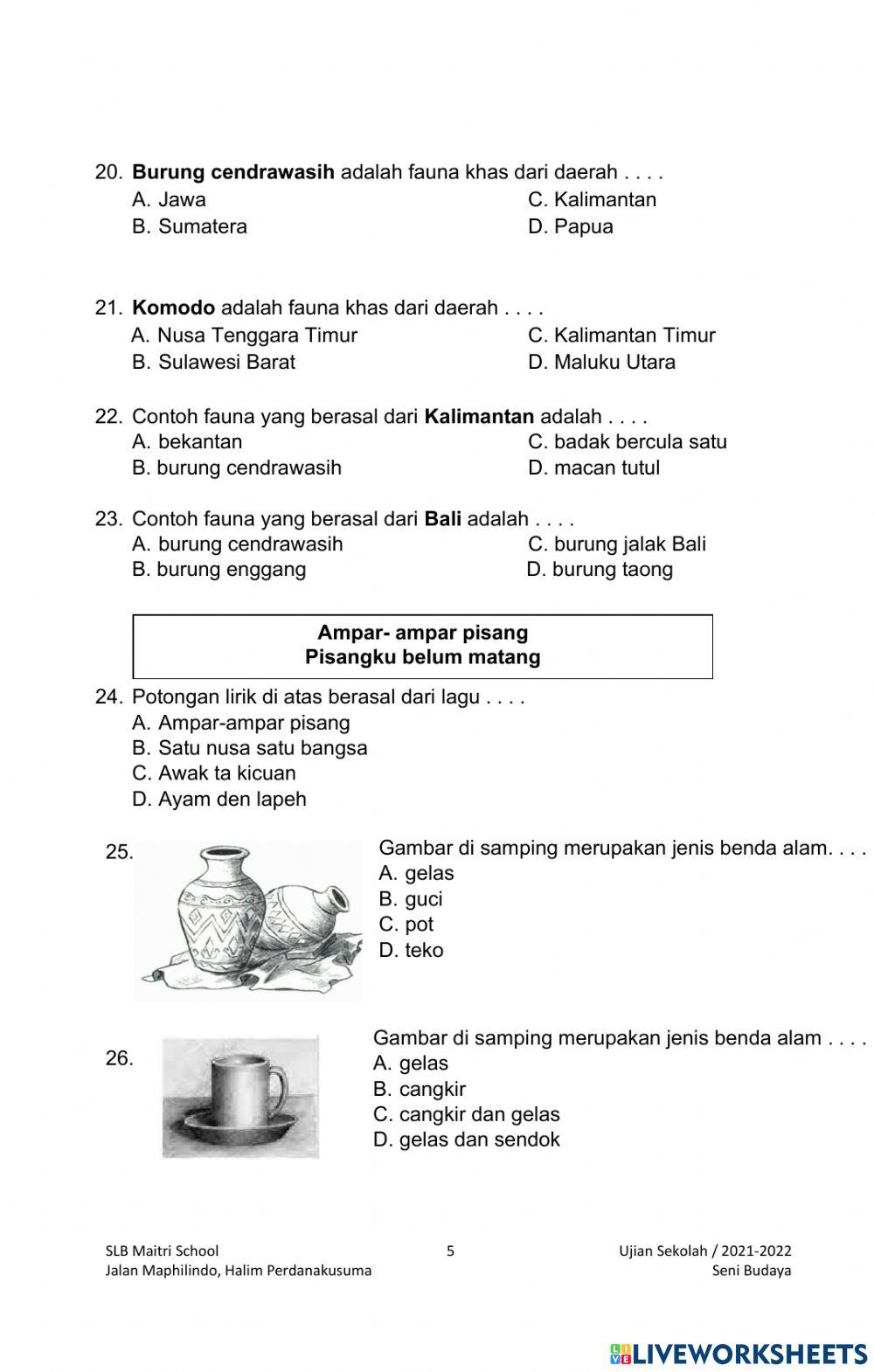 US Seni Budaya SMALB Maitri School