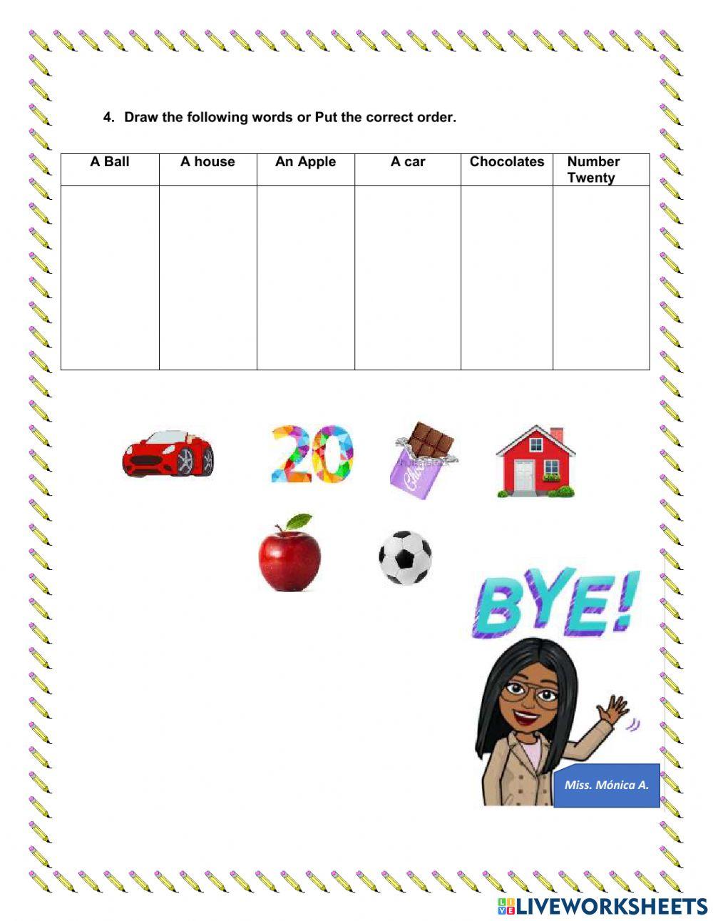 Diagnostic test 3°grade