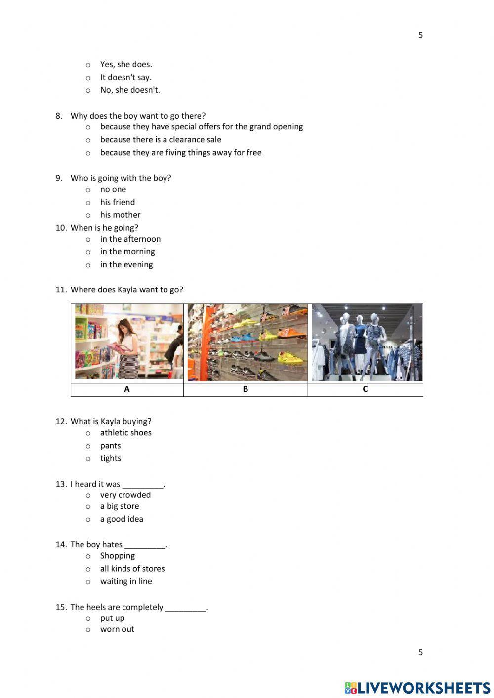 III, Advanced Level, B1