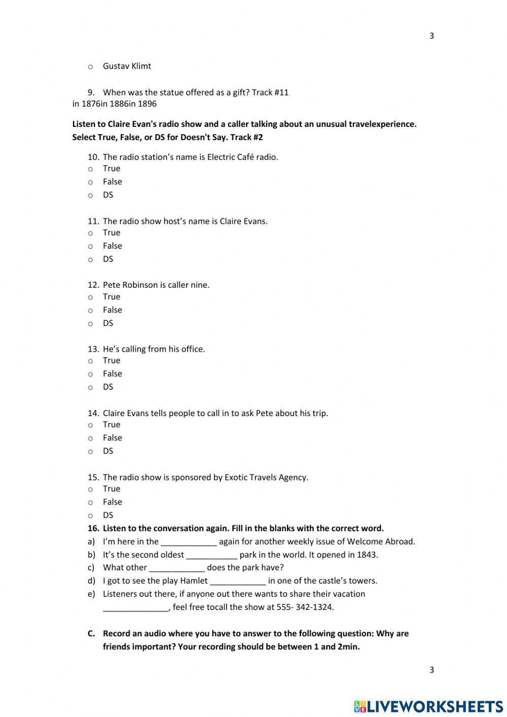 V, Advance Level, B2