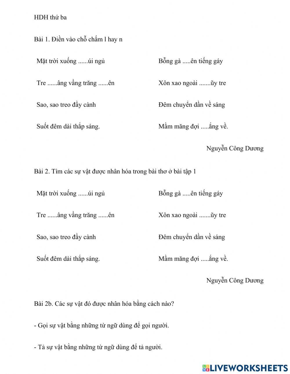 HDH thứ ba ngày 15-3