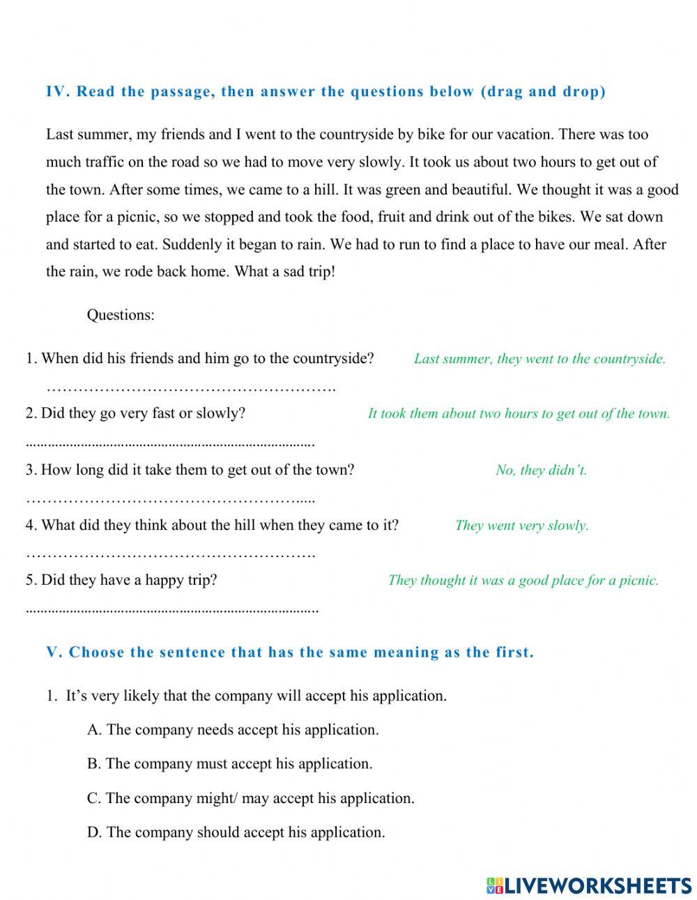 G7 - Thi giữa kỳ 2 - đề 3