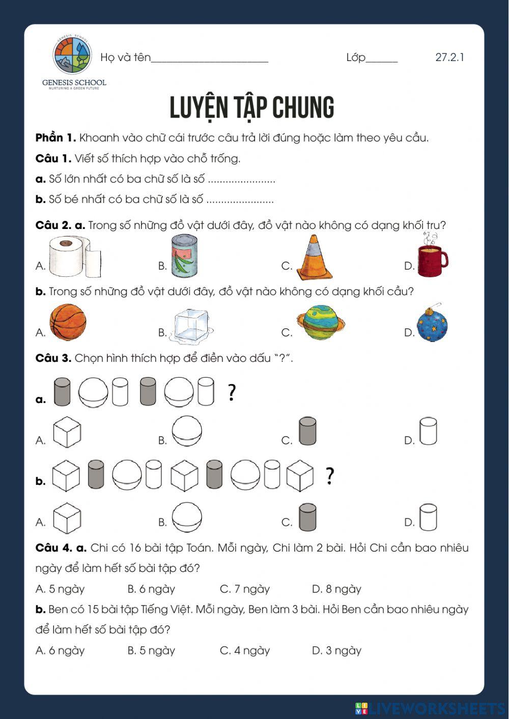 Toán tư duy tuần 27