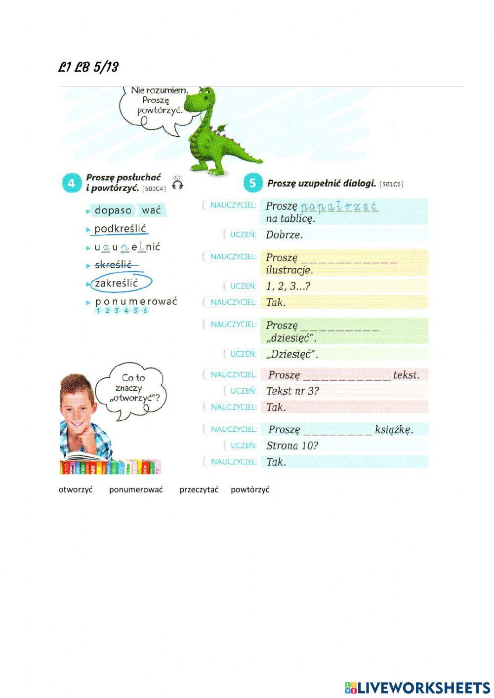 Classroom language 2