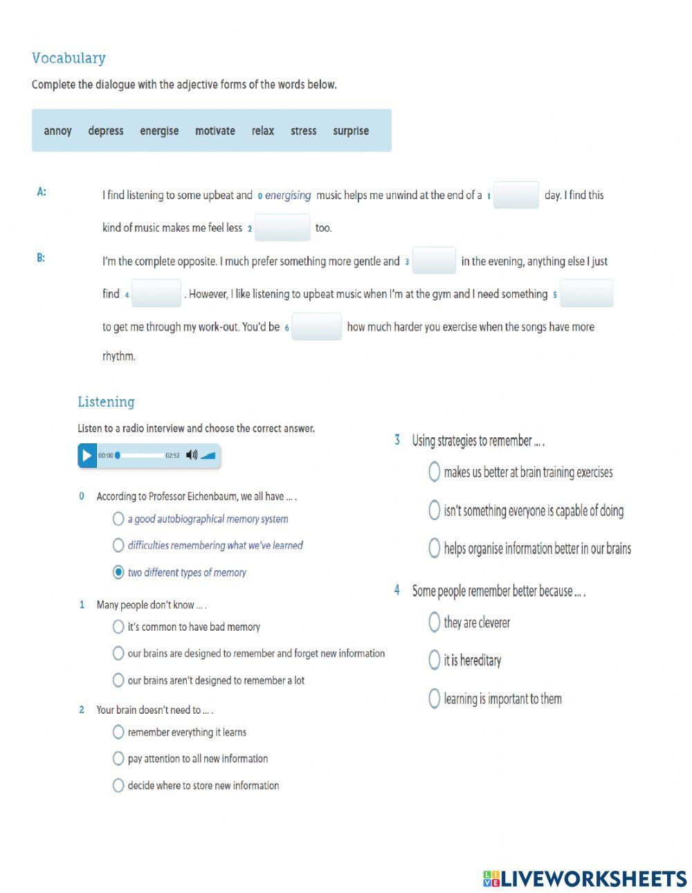 1st Period Test B2 High School