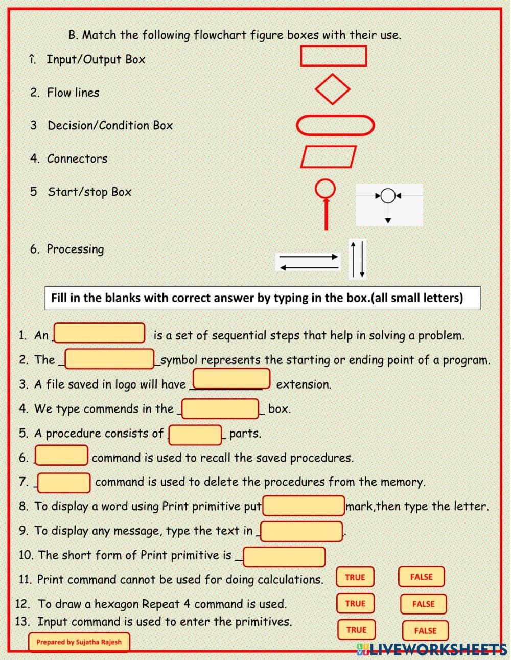 Computer test by Sujatha Rajesh