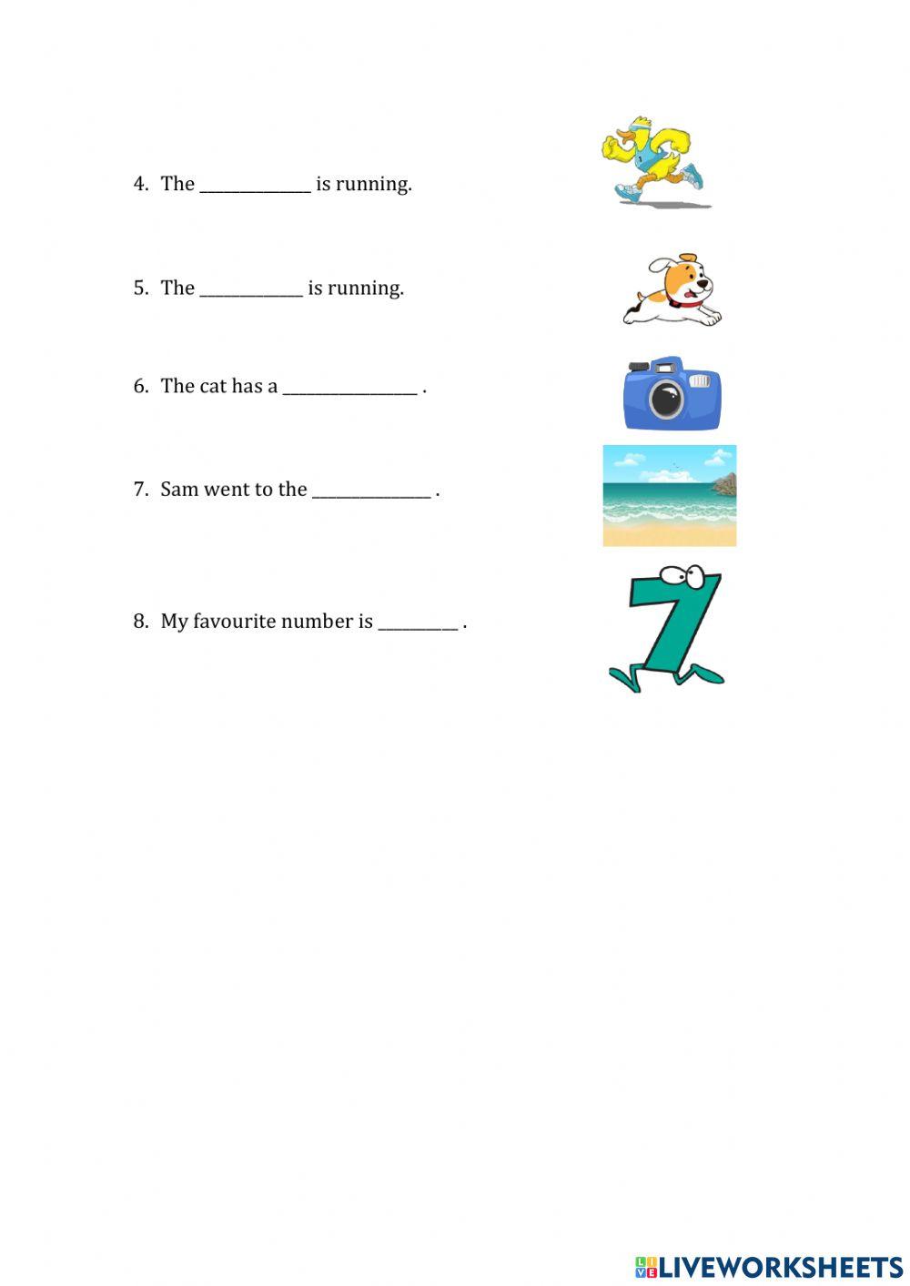 Words and letters Dd,CC,Ss,Tt