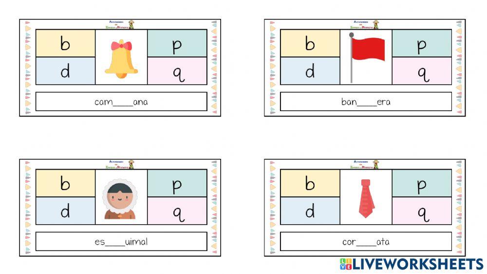 DISCRIMINACIÓN DE FONEMAS d.b-p-q