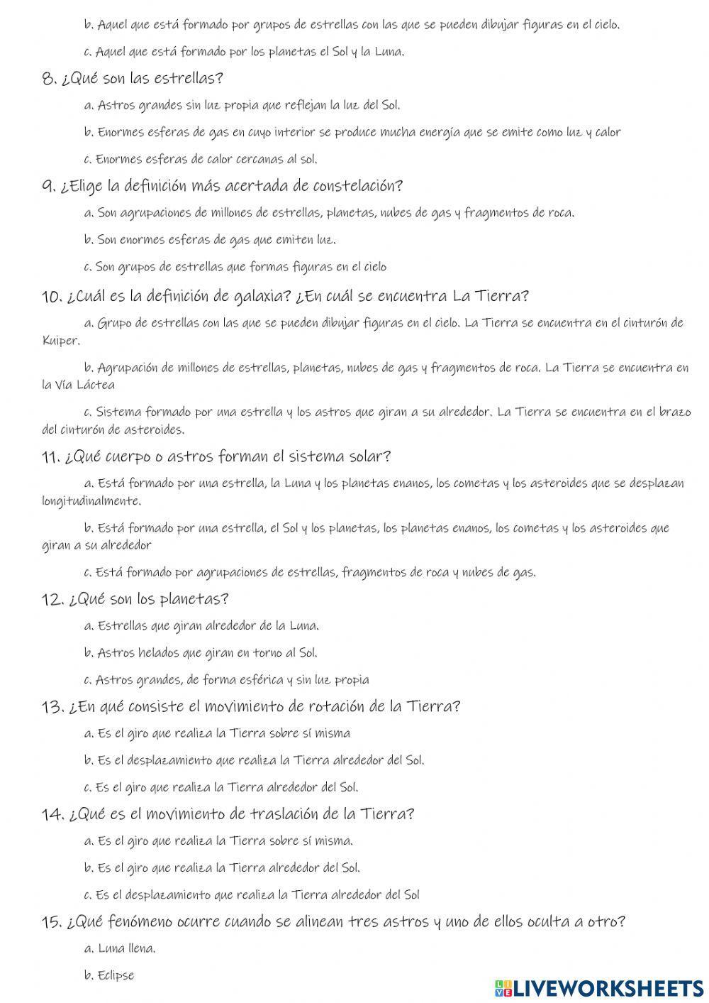 El universo El universo