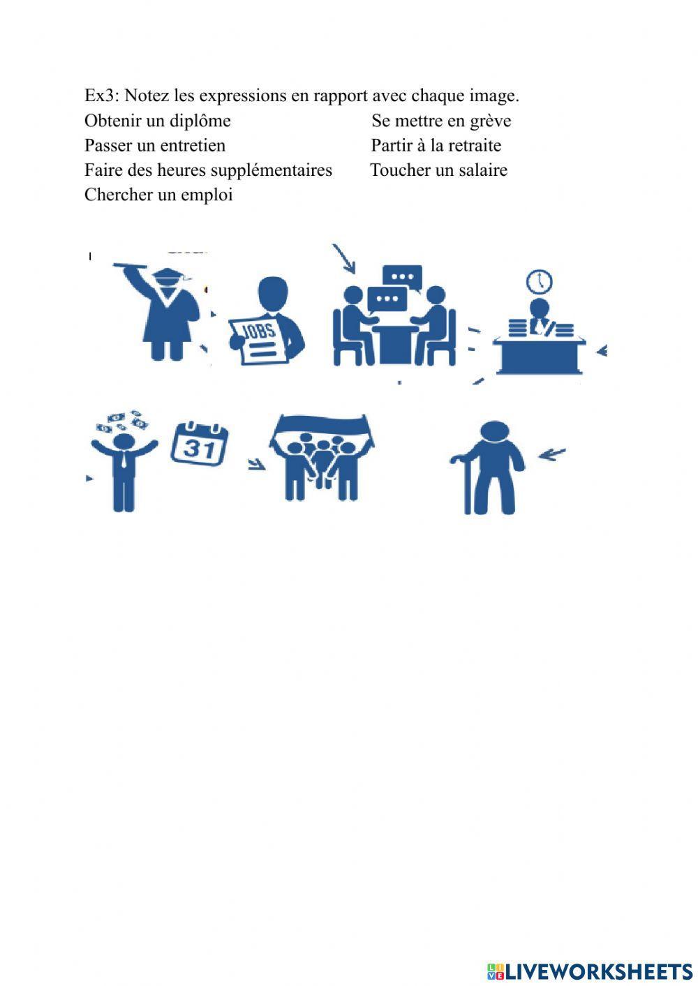 Vocabulaire: traivail