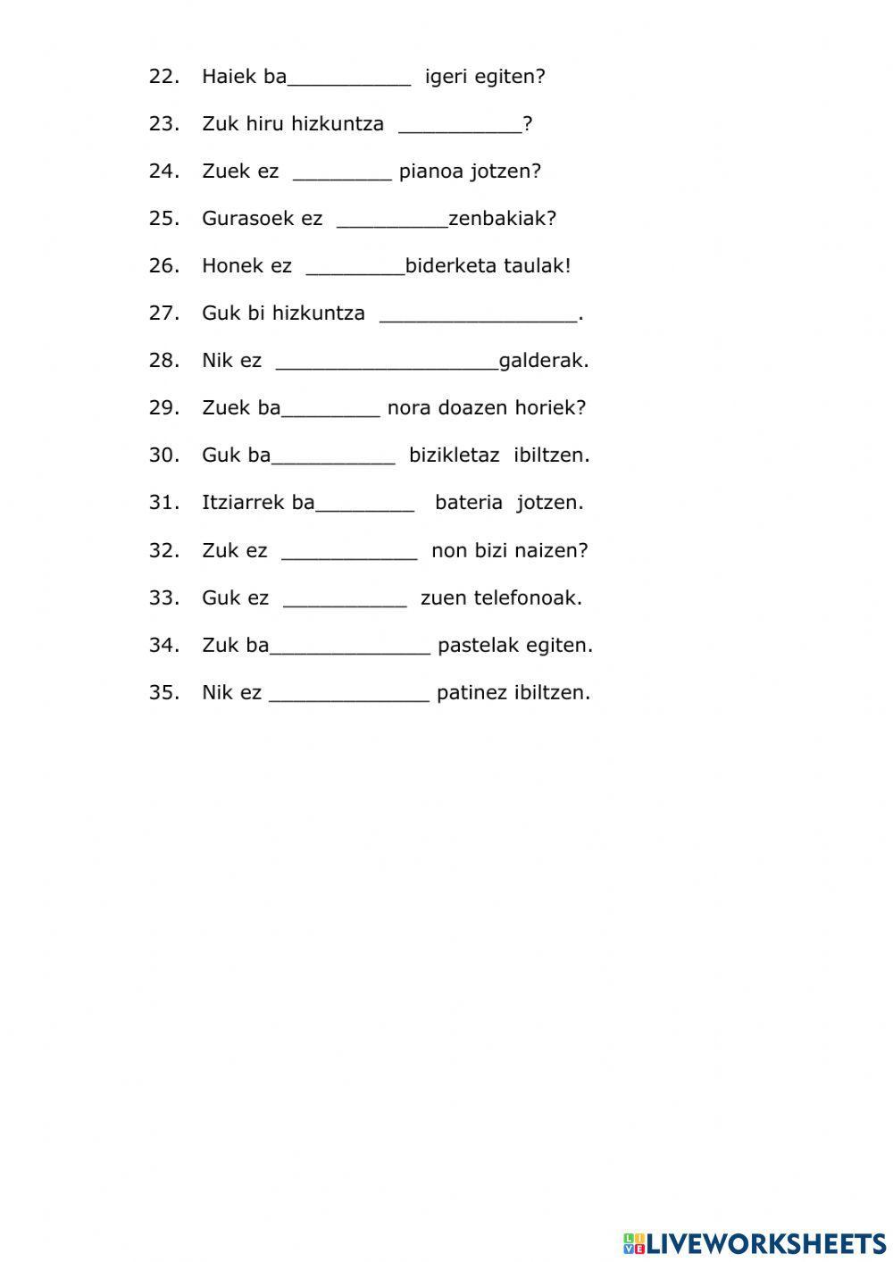 Jakin aditza 1 lehenaldian