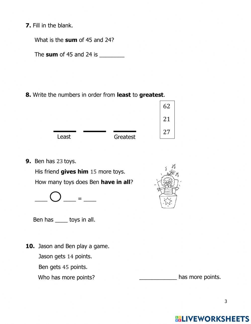 G1 Term 3 Quiz