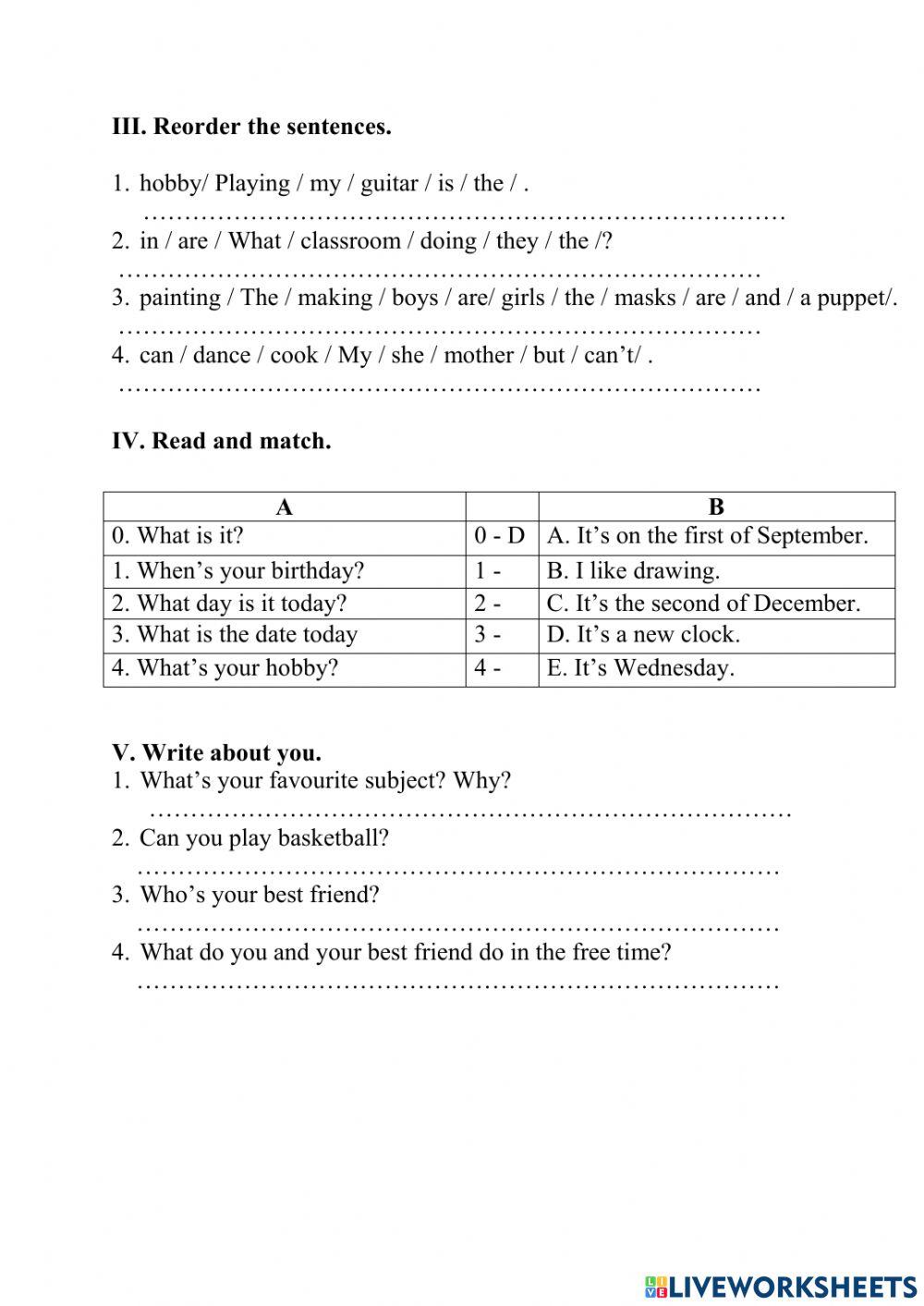 TEST 2 english 4