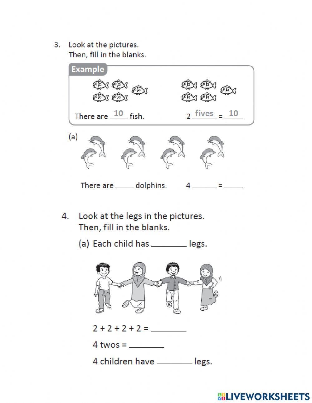 Multiplication:adding the same number