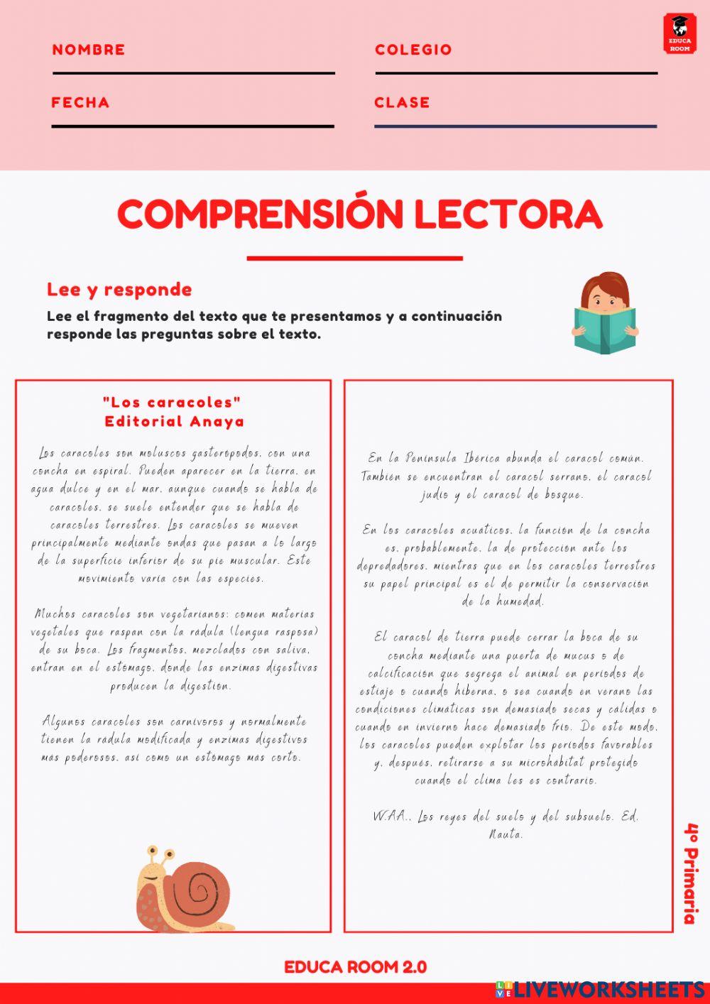 4º ud8 compresion lectora lengua