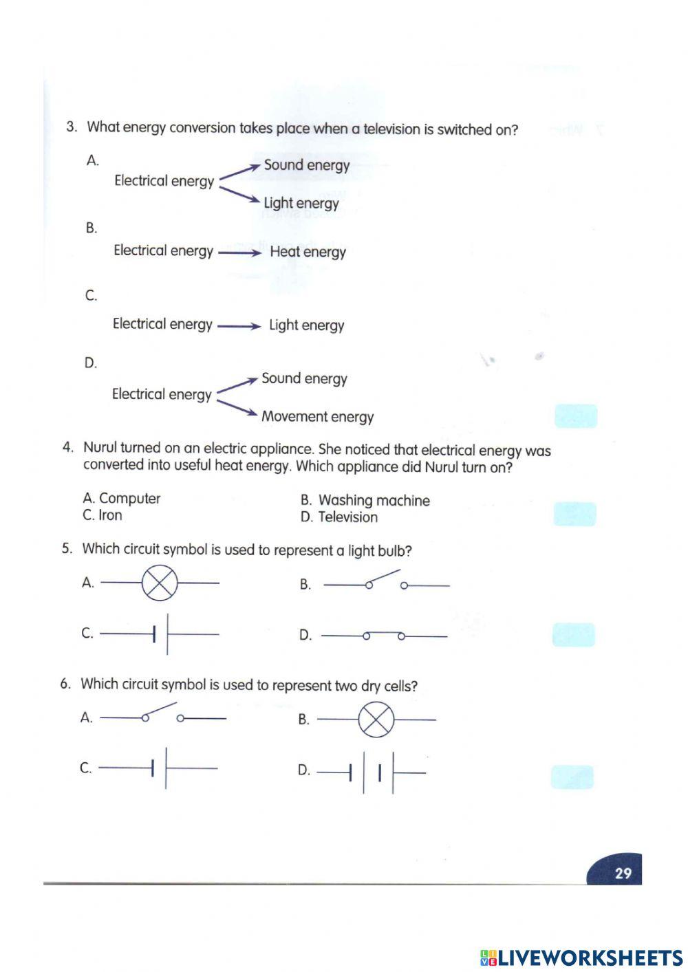 Psr revision 4: ELECTRICITY
