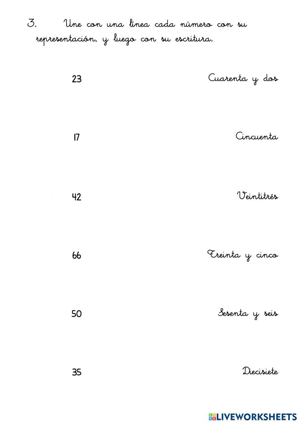 Números hasta el 100 