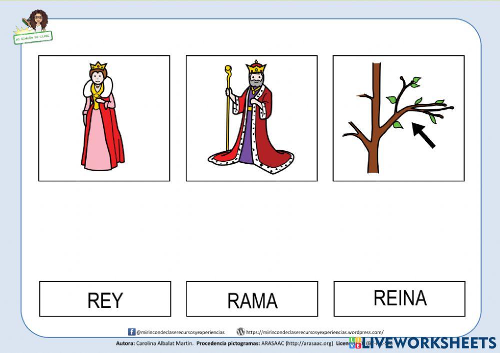 Reina, rey, rama