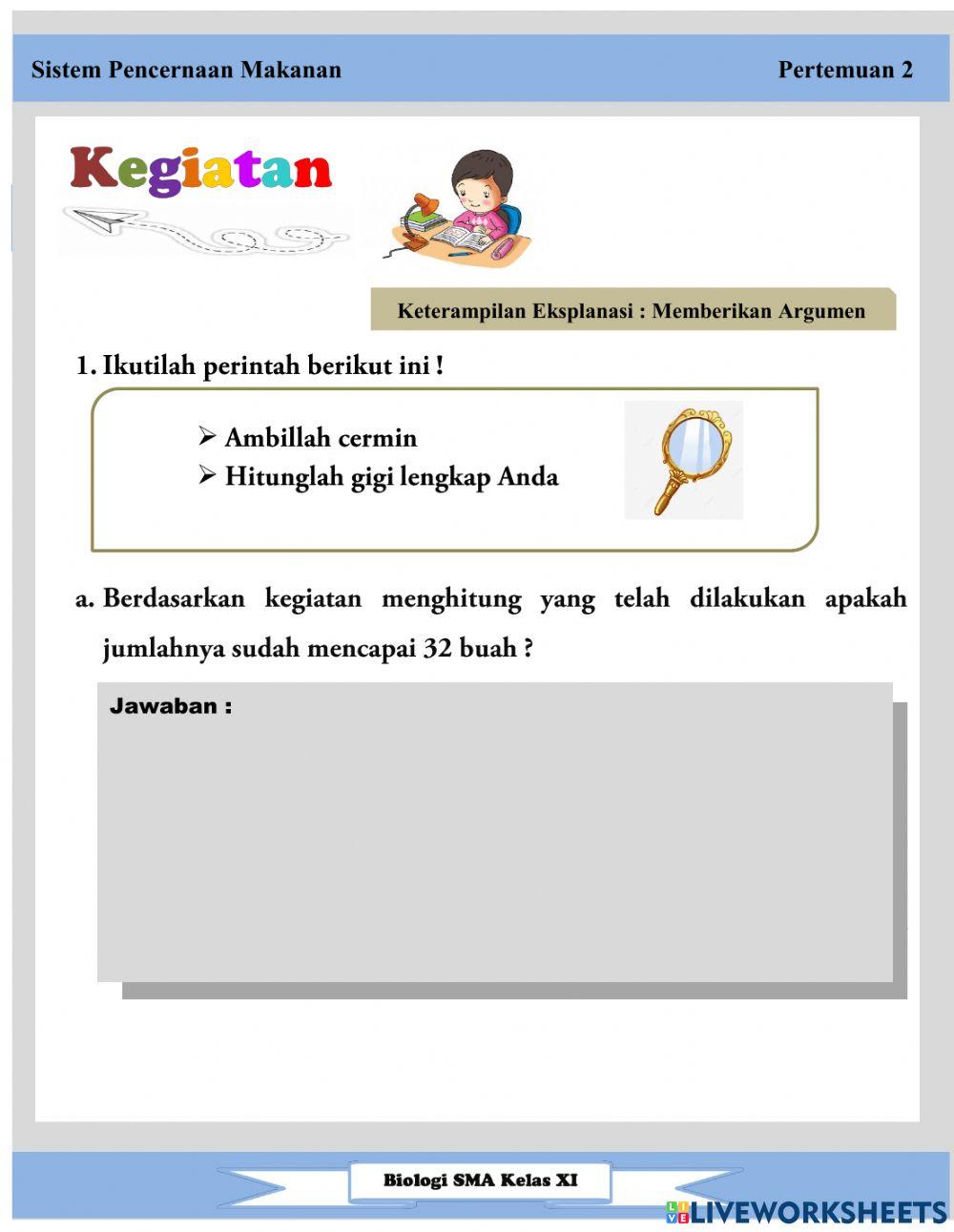 Lkpd pertemuan 2 sistem pencernaan
