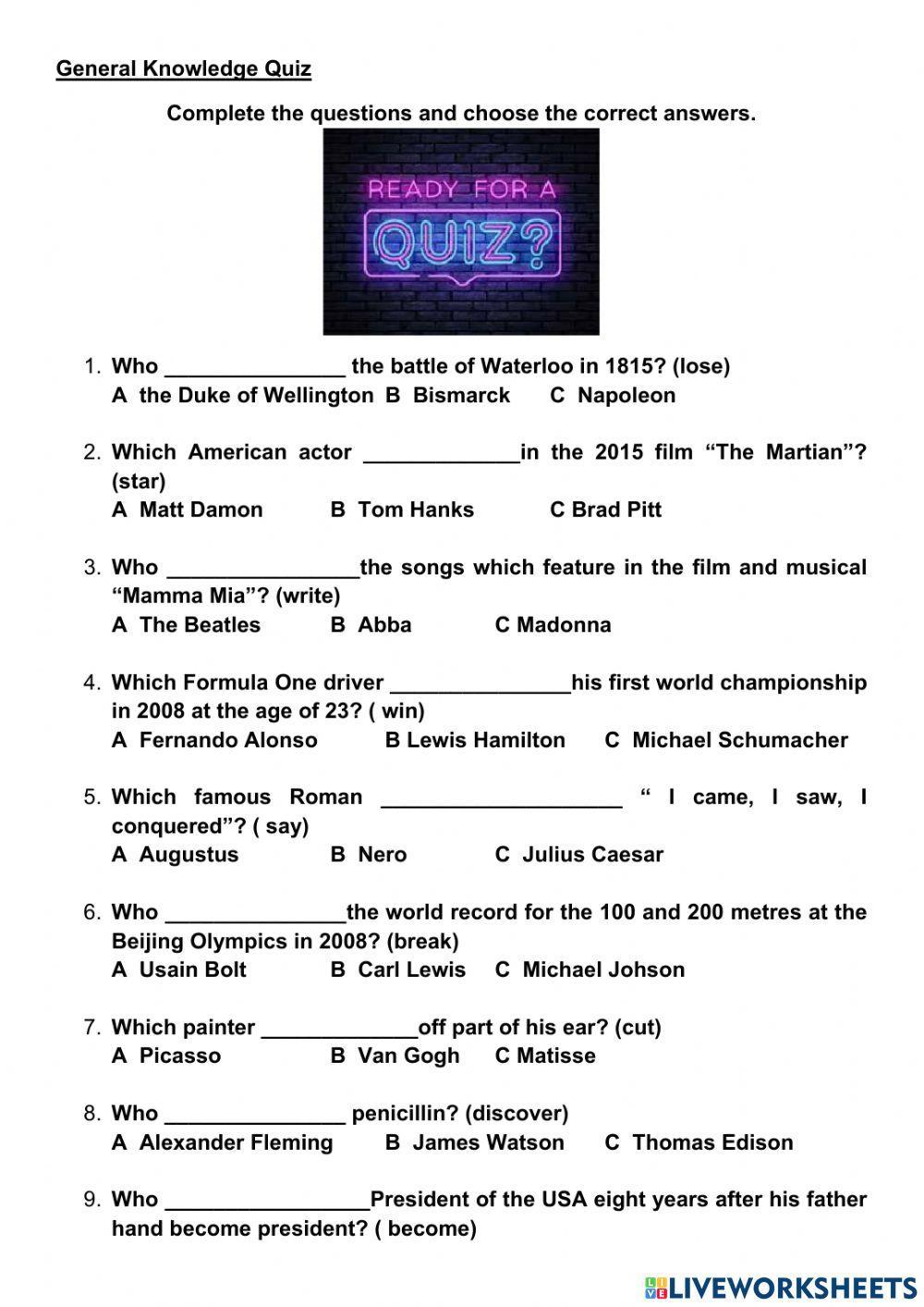 geernalknowledge #quiztime #Quiz