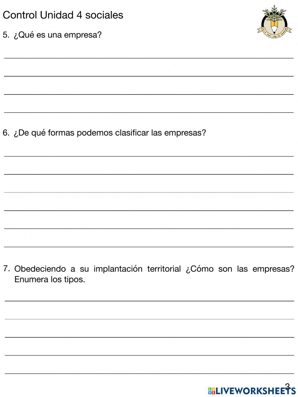 Control U.4 sociales