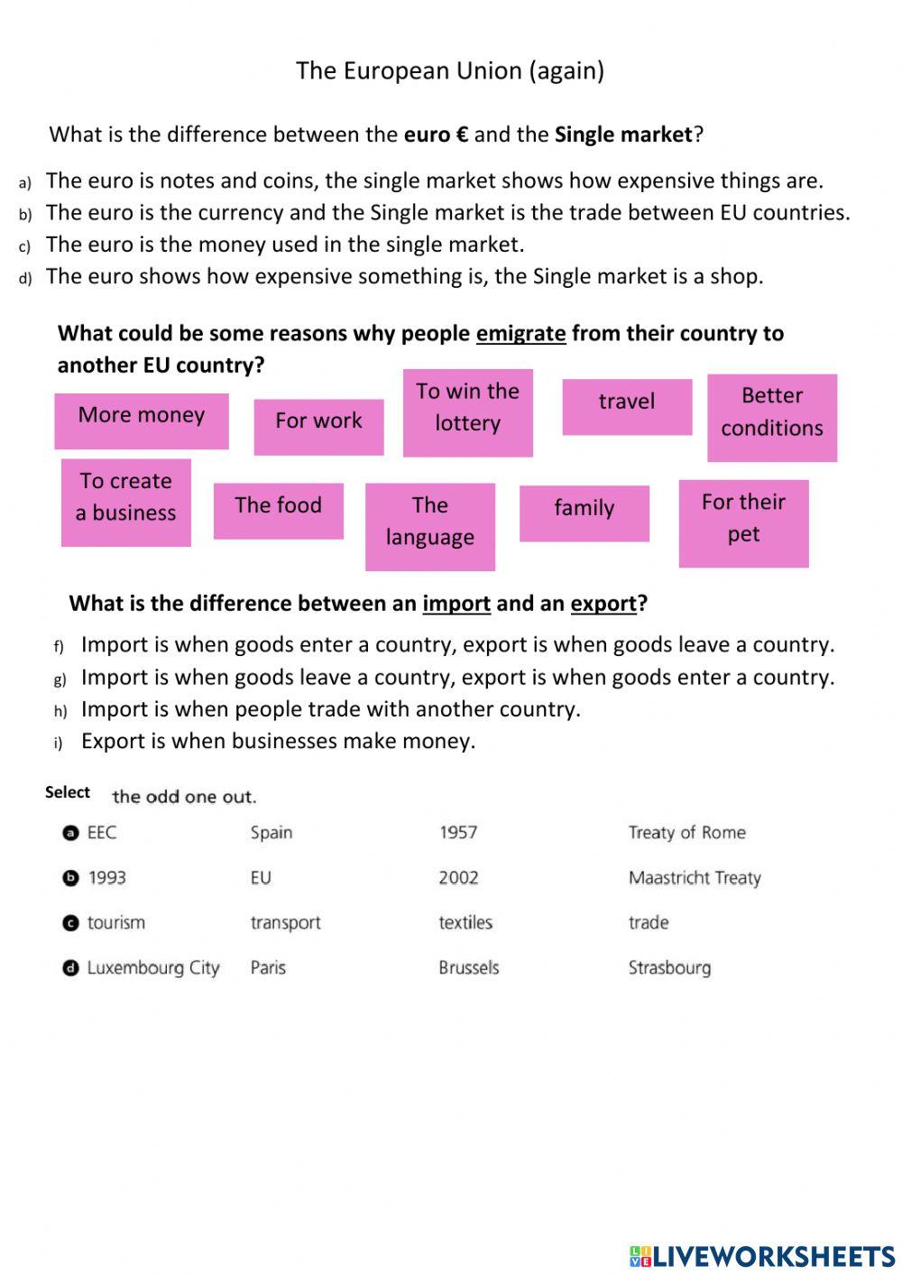 The european Union (x2)