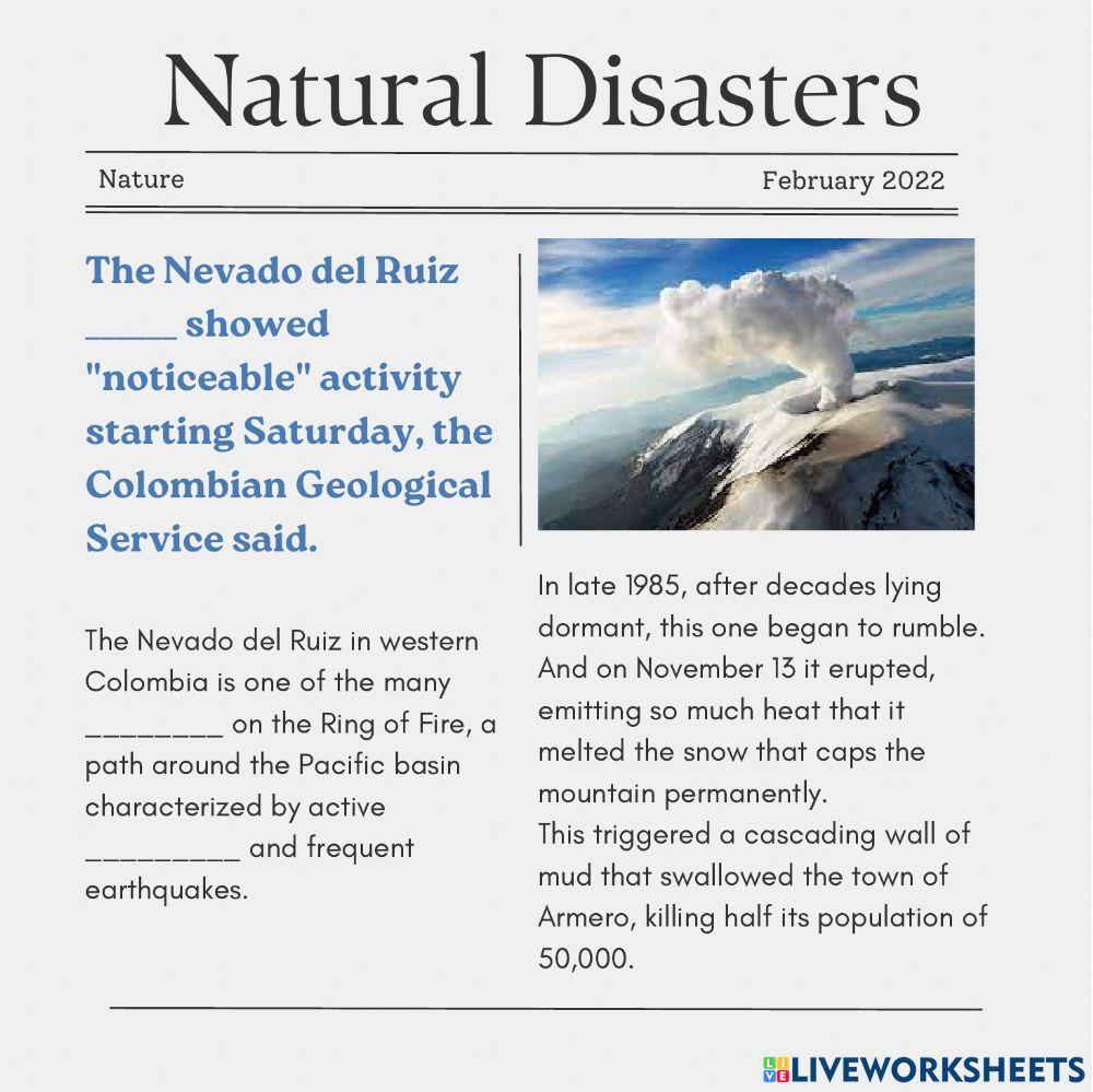 News about natural disasters News about natural disasters