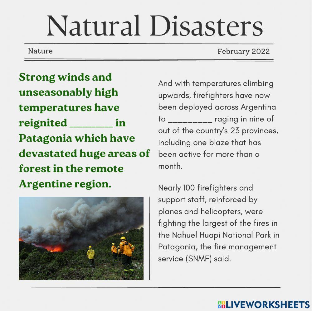 News about natural disasters News about natural disasters
