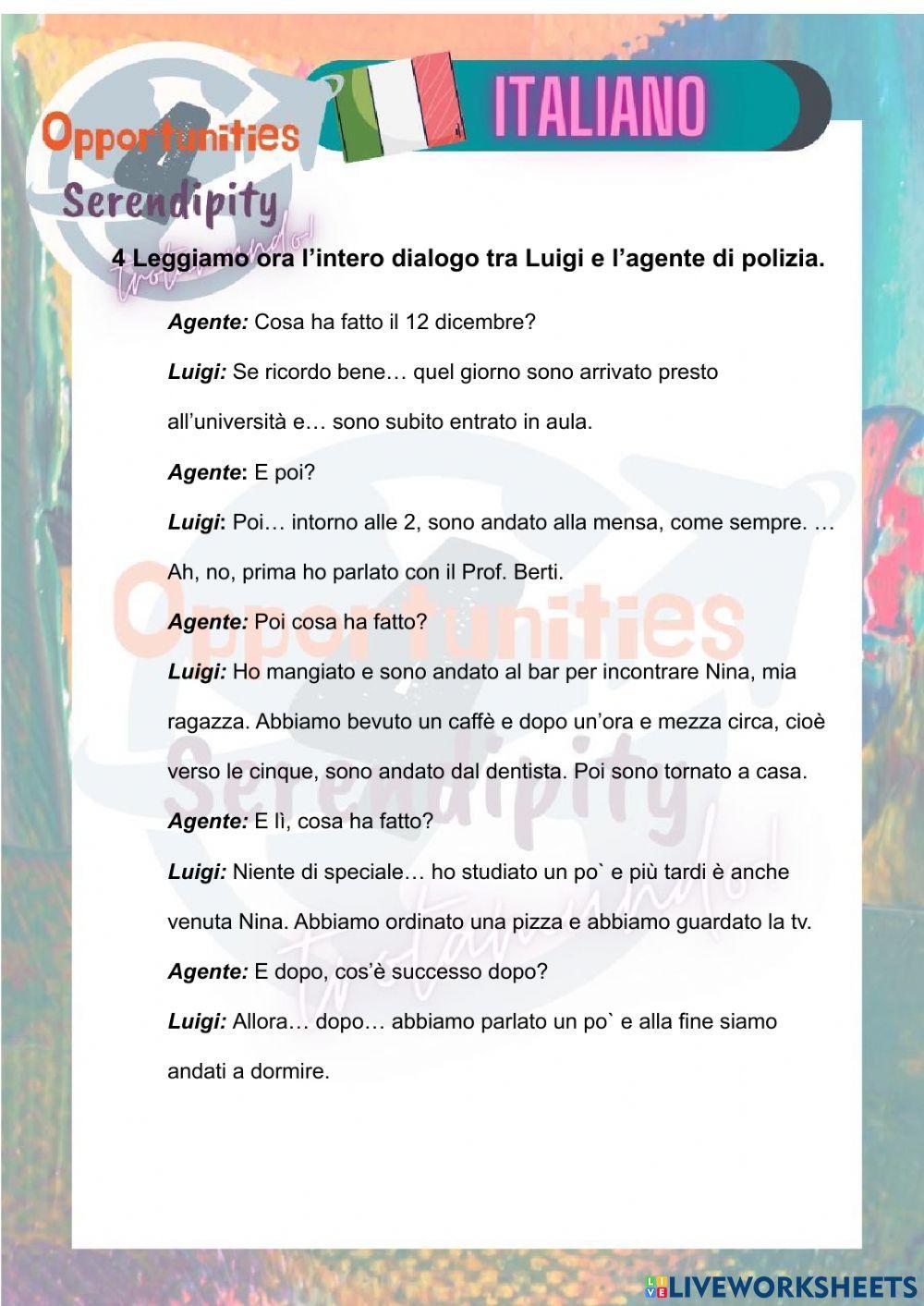 Progetto italiano, lezione 16