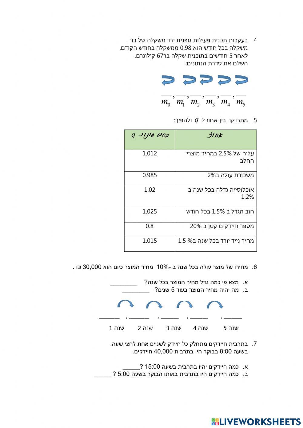 גדילה ודעיכה