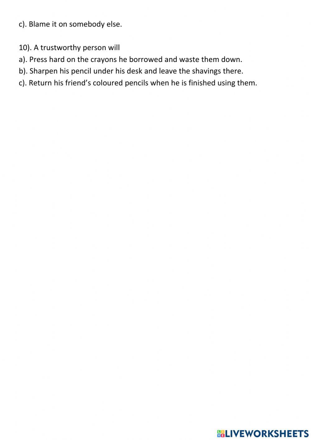 Values, Character and Citizenship Education (V.C.C.E.)