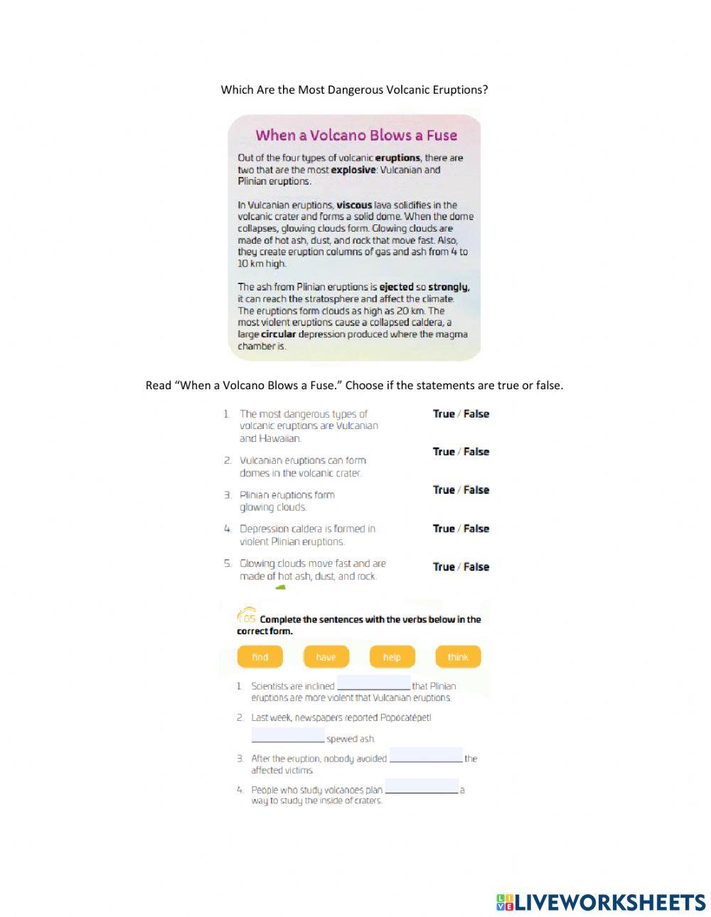 Volcanoes and Earthquakes