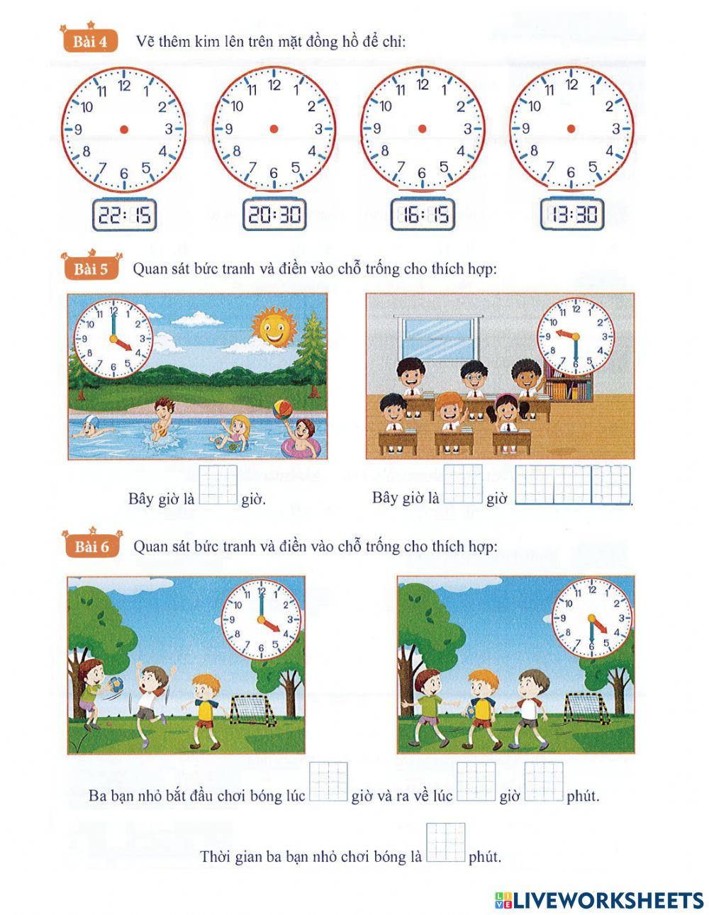 Toán 2 - Tuần 24 Bài tập