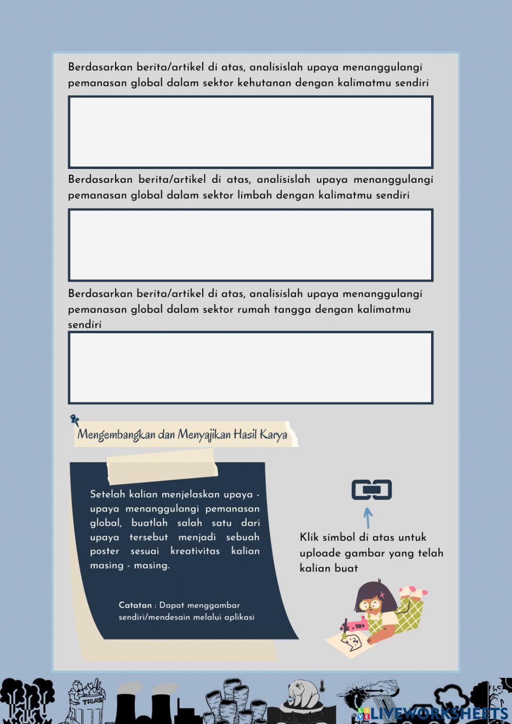 E-LKPD Upaya Menanggulangi Pemanasan Global