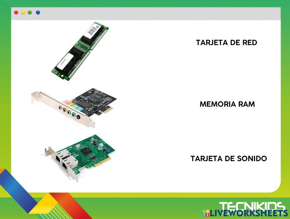 Componentes internos del gabinete