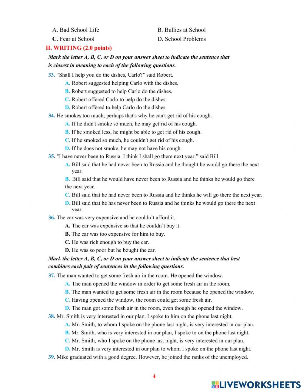 Ôn thi vào 1o - full tn - tập 1