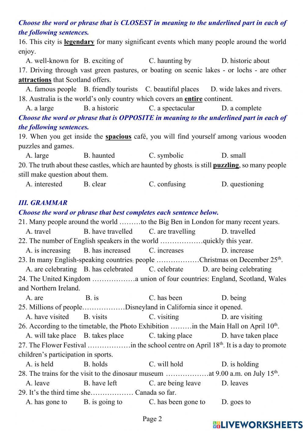Tieng Anh Lop 8 - 2nd Mid-Term Test 02