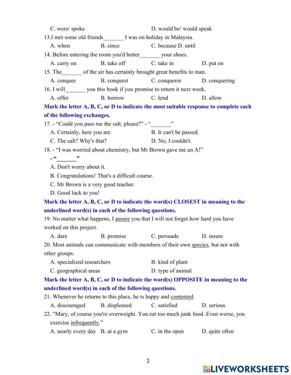 Ôn thi vào 10- đề 2 full tn -tập 1