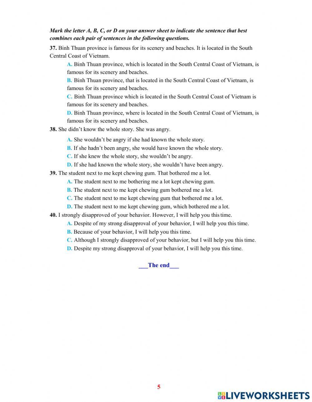 Ôn thi vào 10 đề 4 - full tn tập 1